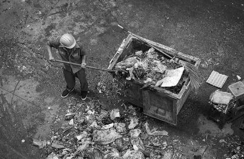 Sustainable waste disposal practices in temple