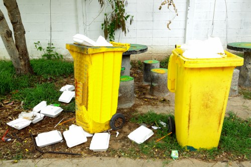 Different sizes of grab hire containers for residential and commercial use