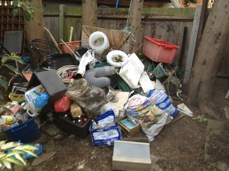Local grab hire service team assisting with waste management