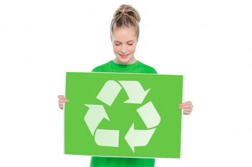 Recycling process in waste disposal